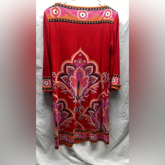 London Times Retro Mod Shift Dress 1960’s pop sz 4 - Picture 3 of 6